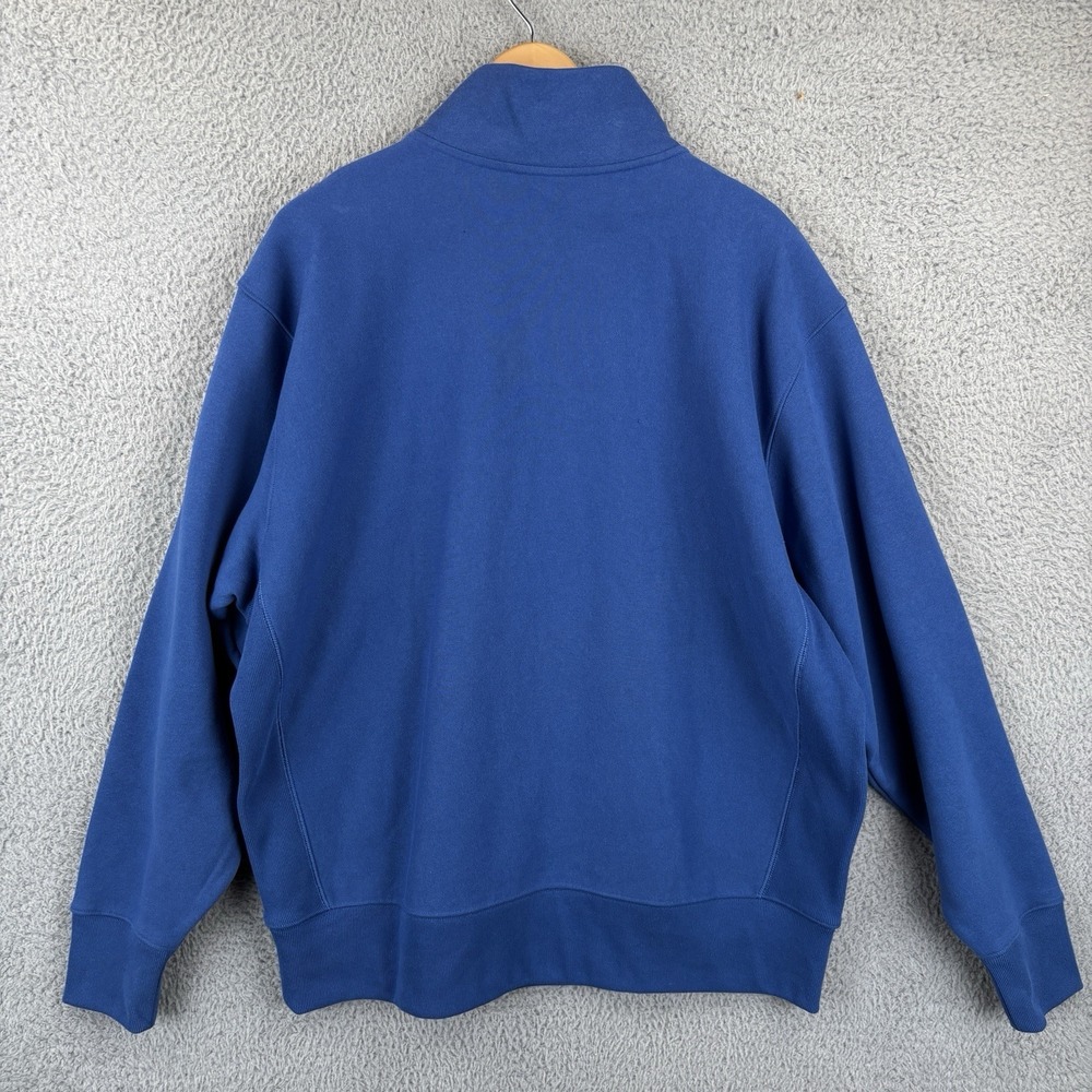 Champion Reverse Weave Sweatshirt Mens 2XL Blue 1/4 Zip Pullover *RARE* - Picture 6 of 8